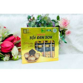 NƯỚC ÉP TỎI ĐEN SOK ( HỘP 10 CHAI 100 ML KHÔNG ĐƯỜNG )